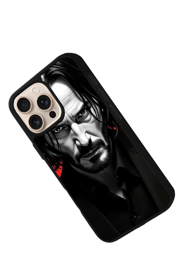 iPhone 16 Pro Max Uyumlu JohnWick Tasarımlı Glossy Premium Kılıf