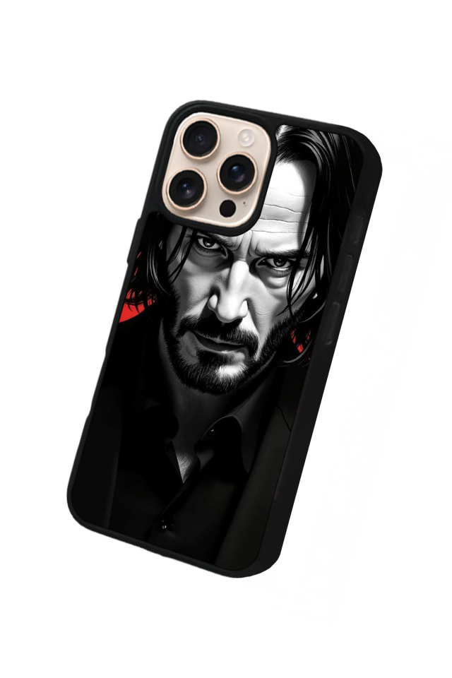 iPhone 16 Pro Max Uyumlu JohnWick Tasarımlı Glossy Premium Kılıf