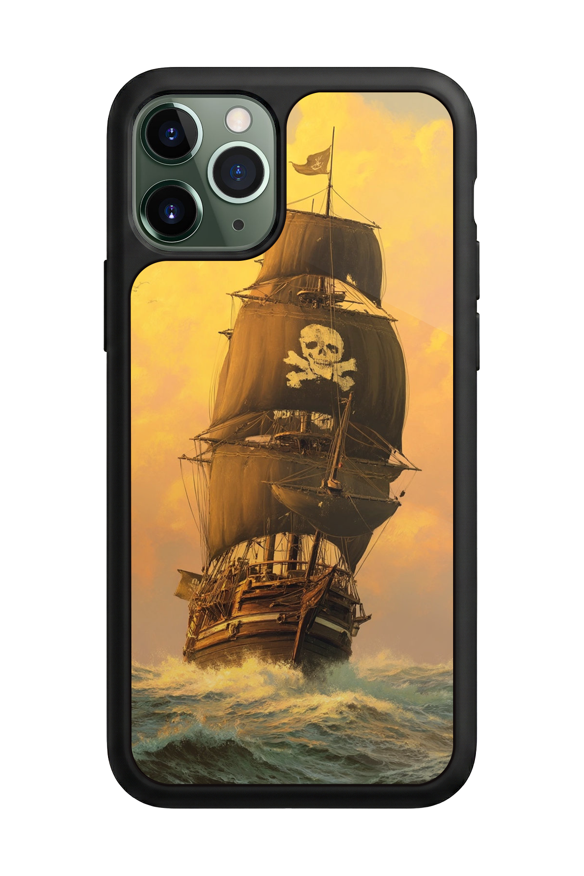 iPhone 11 Pro Uyumlu Korsan Tasarımlı Glossy Premium Kılıf