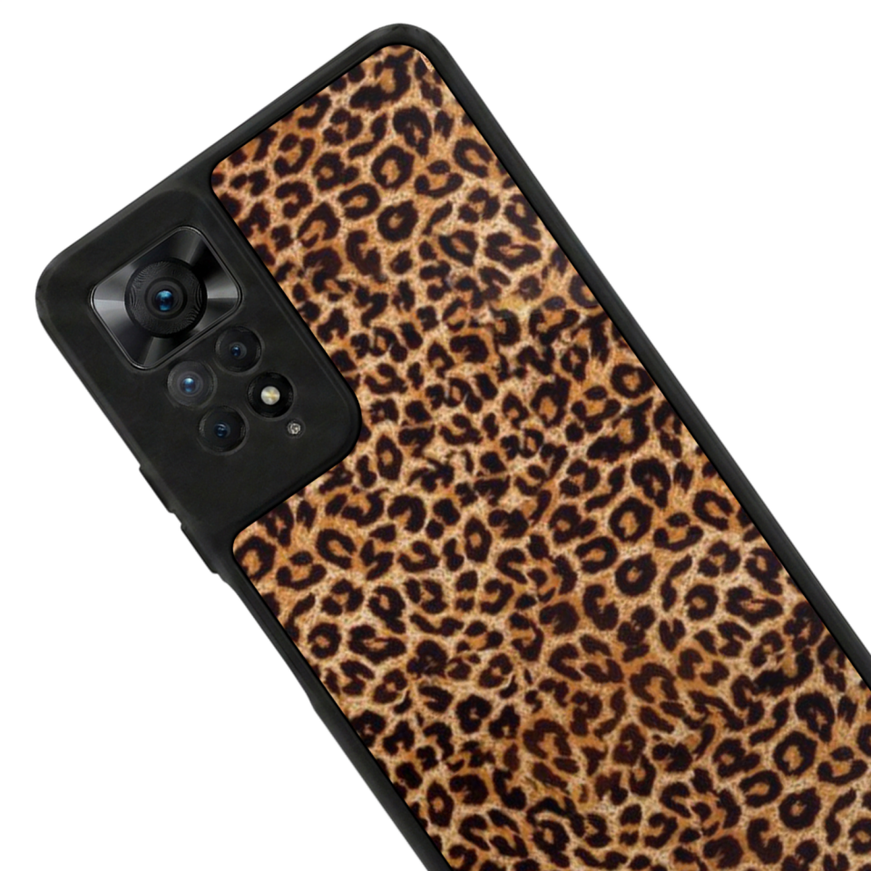 Xiaomi Redmi Note 11 Pro Uyumlu Leopar Tasarımlı Glossy Premium Kılıf