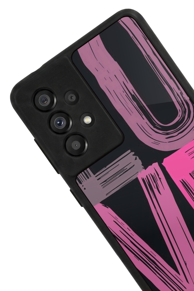Samsung Galaxy A73 Uyumlu Love Tasarımlı Glossy Premium Kılıf