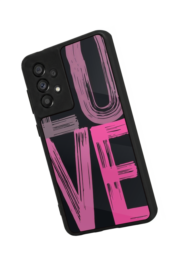 Samsung Galaxy A73 Uyumlu Love Tasarımlı Glossy Premium Kılıf