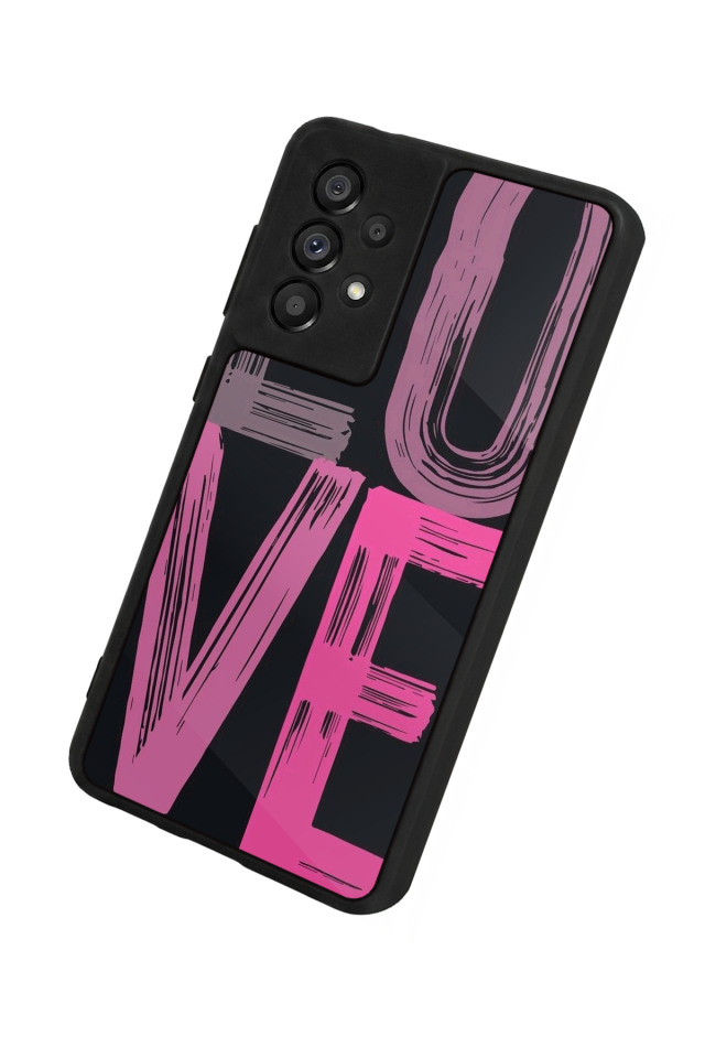 Samsung Galaxy A73 Uyumlu Love Tasarımlı Glossy Premium Kılıf