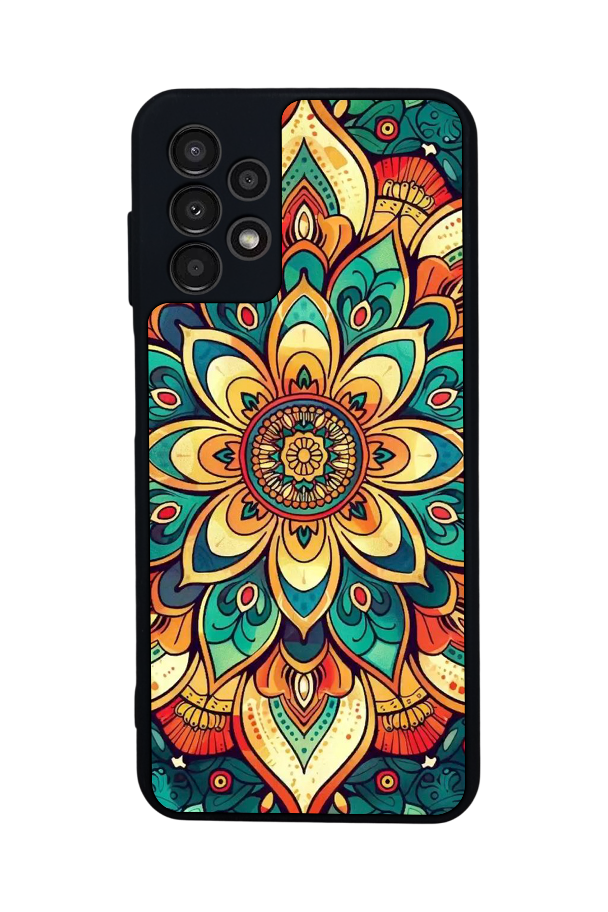 Samsung Galaxy A23 Uyumlu Mandala Tasarımlı Glossy Premium Kılıf