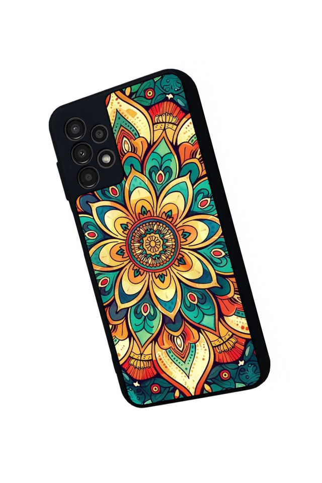 Samsung Galaxy A23 Uyumlu Mandala Tasarımlı Glossy Premium Kılıf