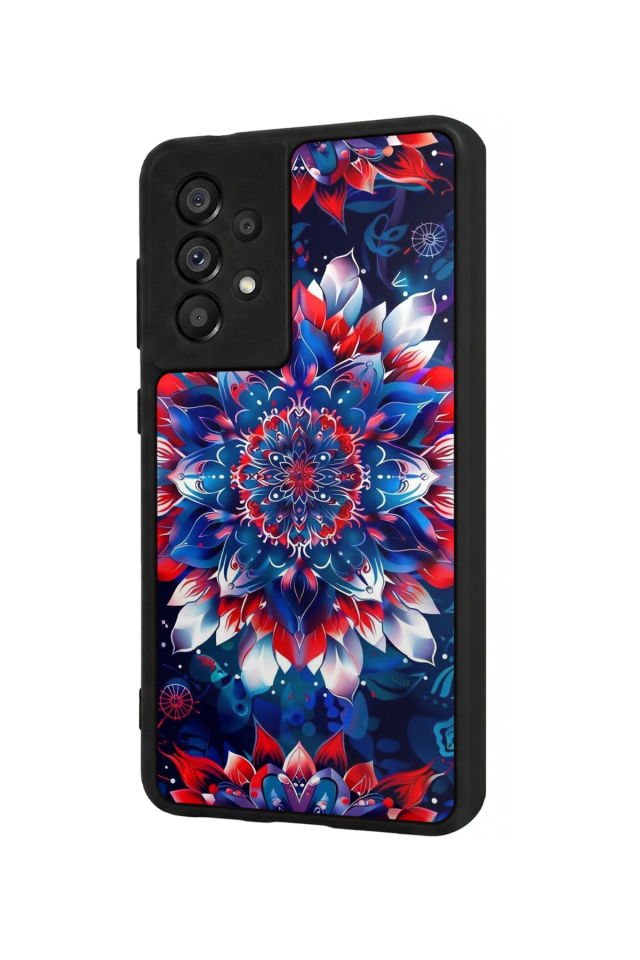 Samsung Galaxy A73 Uyumlu Mandala Tasarımlı Glossy Premium Kılıf