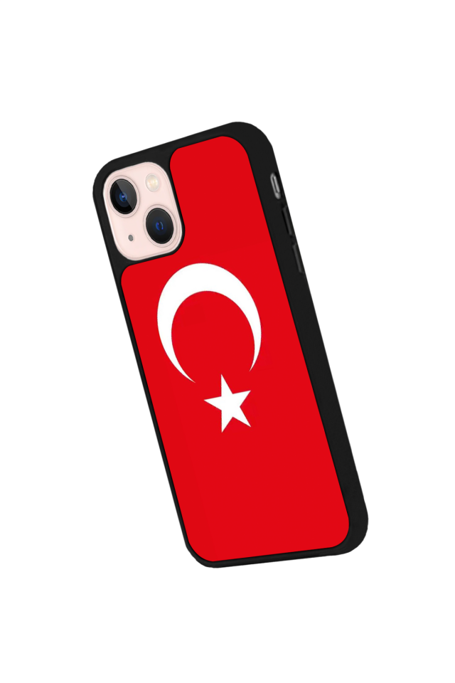 iPhone 13 Mini Uyumlu Türk Bayragi Tasarımlı Glossy Premium Kılıf