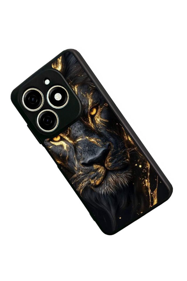 Infınıx Smart 8 Pro Uyumlu Aslan Tasarımlı Glossy Premium Kılıf