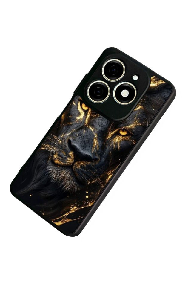 Infınıx Smart 8 Pro Uyumlu Aslan Tasarımlı Glossy Premium Kılıf
