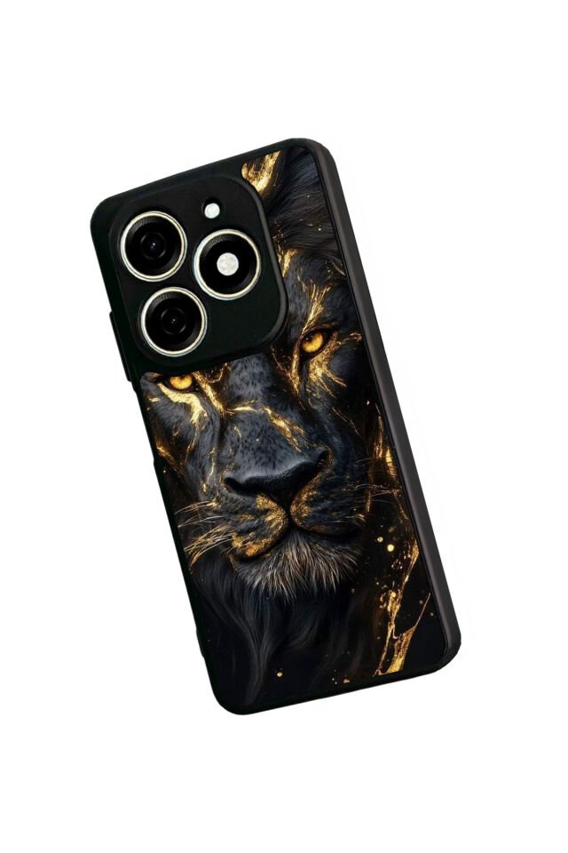 Infınıx Smart 8 Pro Uyumlu Aslan Tasarımlı Glossy Premium Kılıf