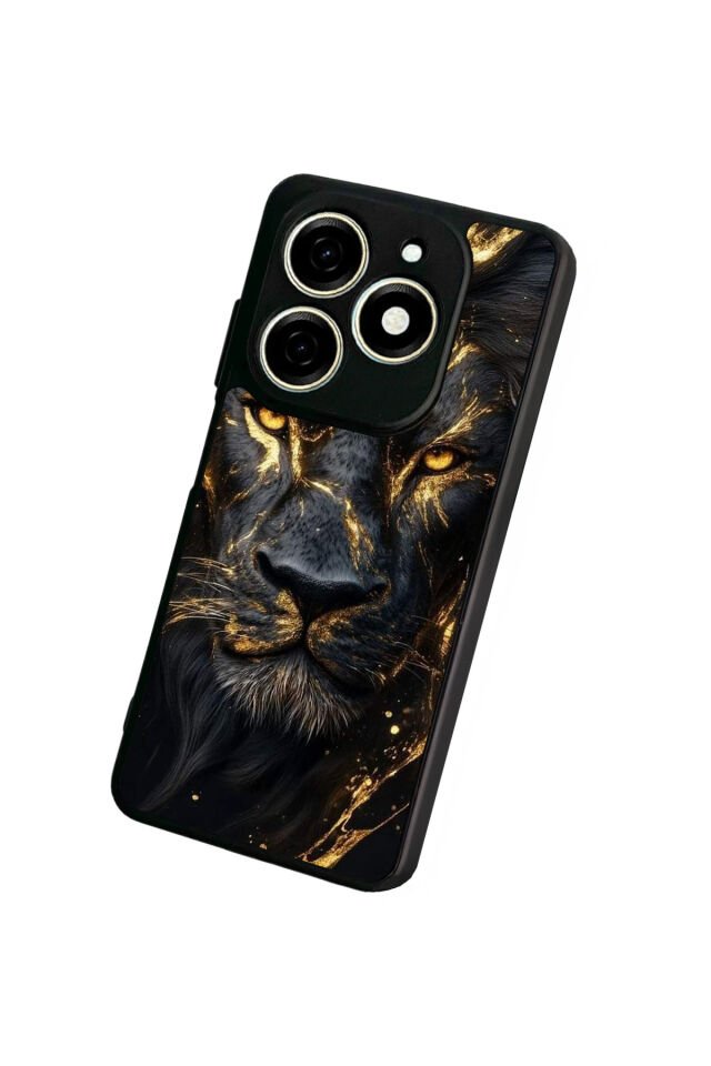Infınıx Smart 8 Pro Uyumlu Aslan Tasarımlı Glossy Premium Kılıf