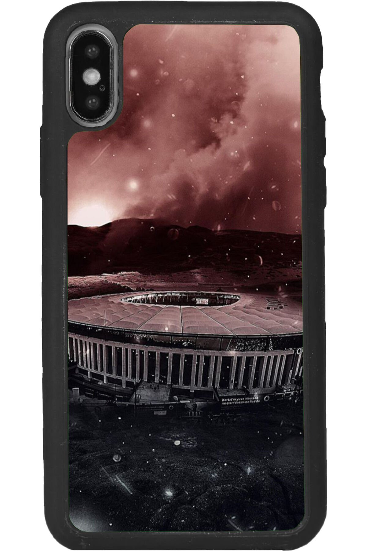 iPhone XS Max Uyumlu Mat Siyah uyumlu Kılıf – Yumuşak Silikon, Koruyucu, Şok Emici Kapak