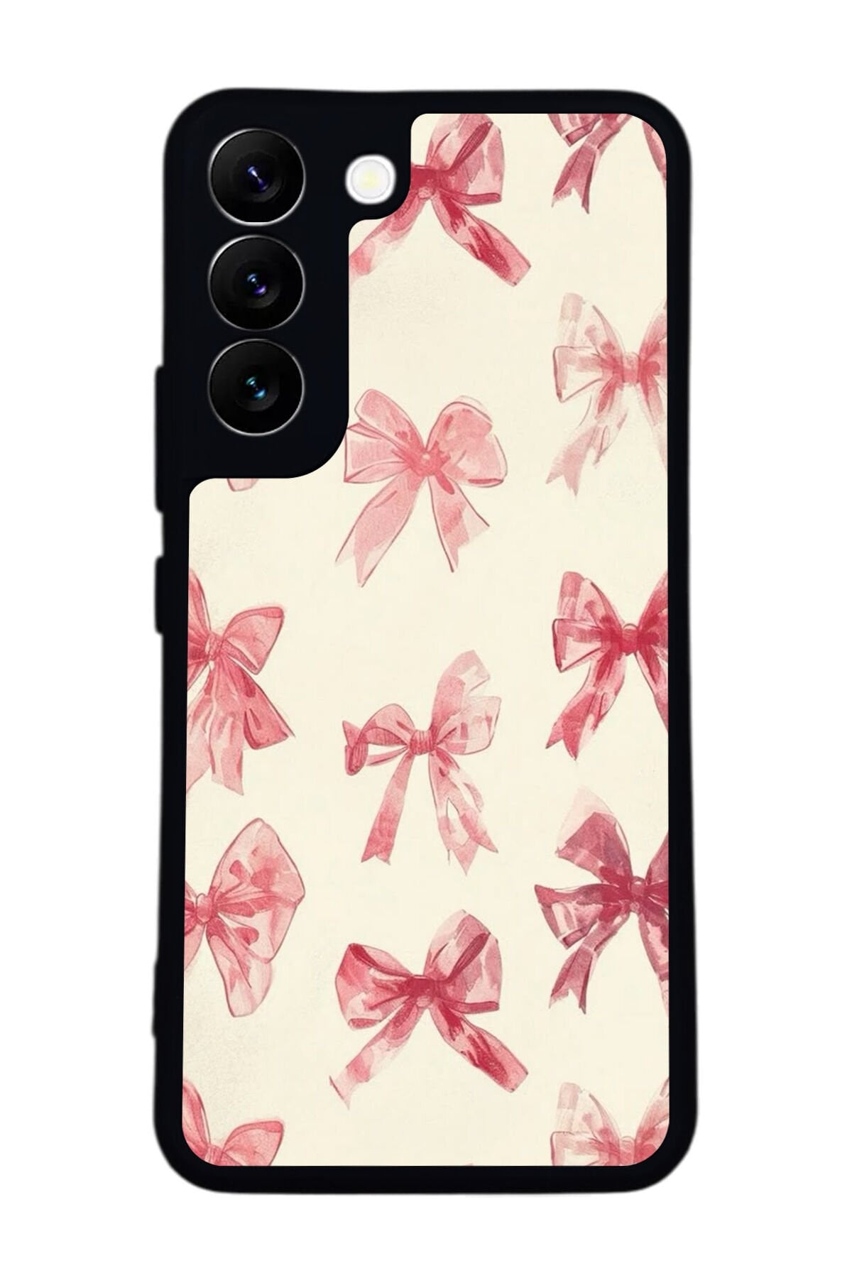 Samsung Galaxy S22 Uyumlu Kurdele Tasarımlı Glossy Premium Kılıf