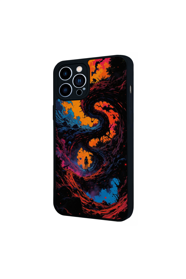 iPhone 12 Pro Max Uyumlu Abstract Tasarımlı Glossy Premium Kılıf