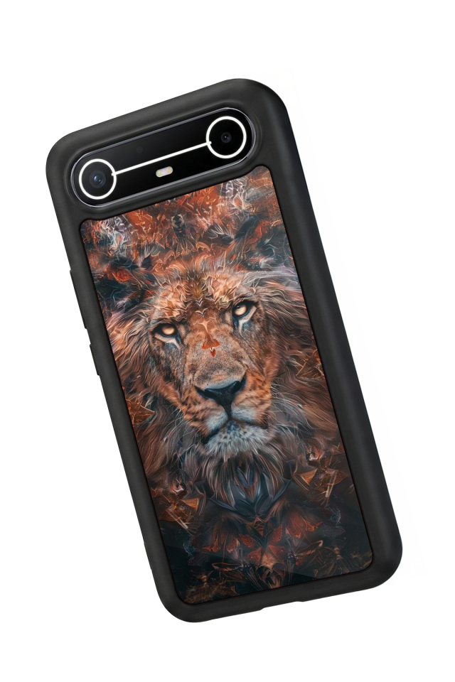 Tecno Spark Slim 5G Uyumlu Aslan Tasarımlı Glossy Premium Kılıf