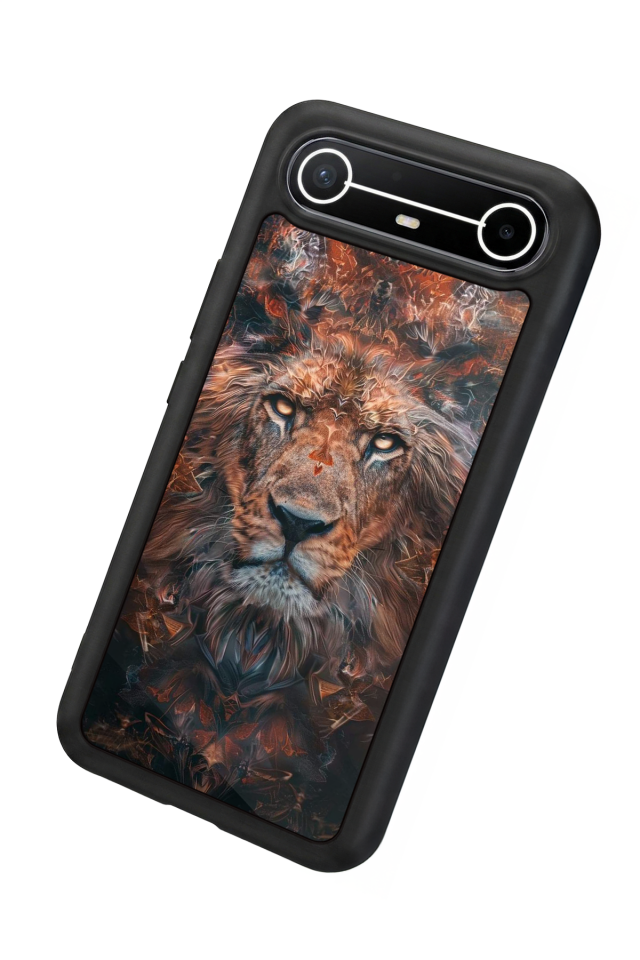 Tecno Spark Slim 5G Uyumlu Aslan Tasarımlı Glossy Premium Kılıf