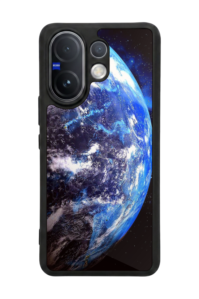 Vivo V60 Uyumlu Ay Tasarımlı Glossy Premium Kılıf