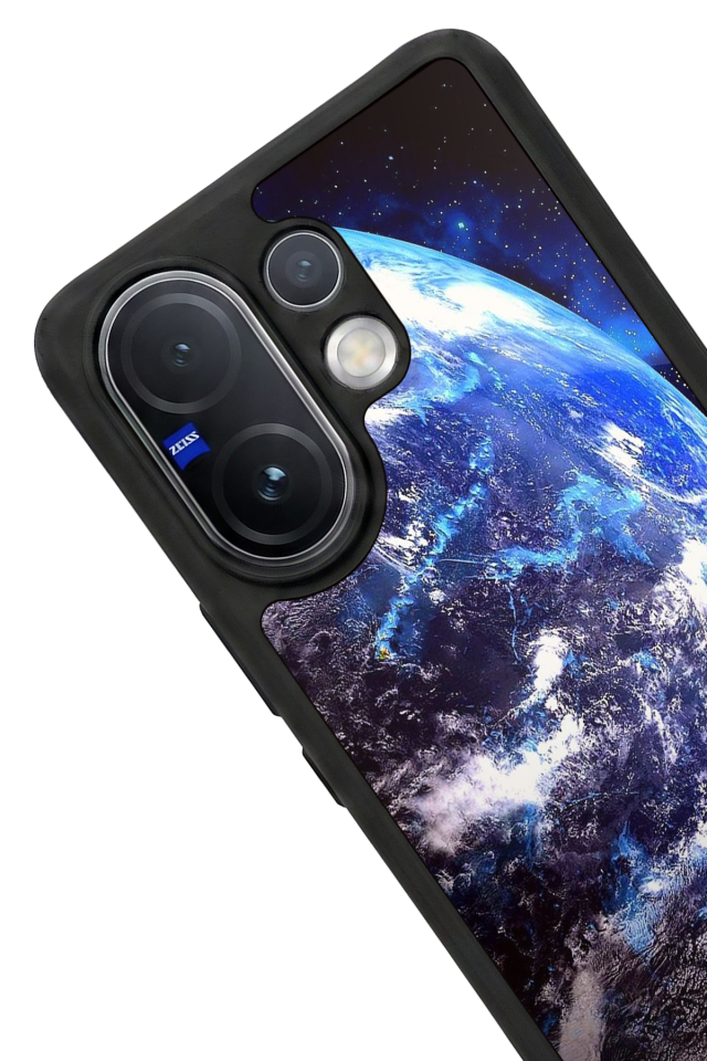 Vivo V60 Uyumlu Ay Tasarımlı Glossy Premium Kılıf
