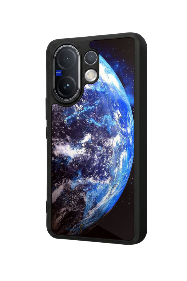 Vivo V60 Uyumlu Ay Tasarımlı Glossy Premium Kılıf