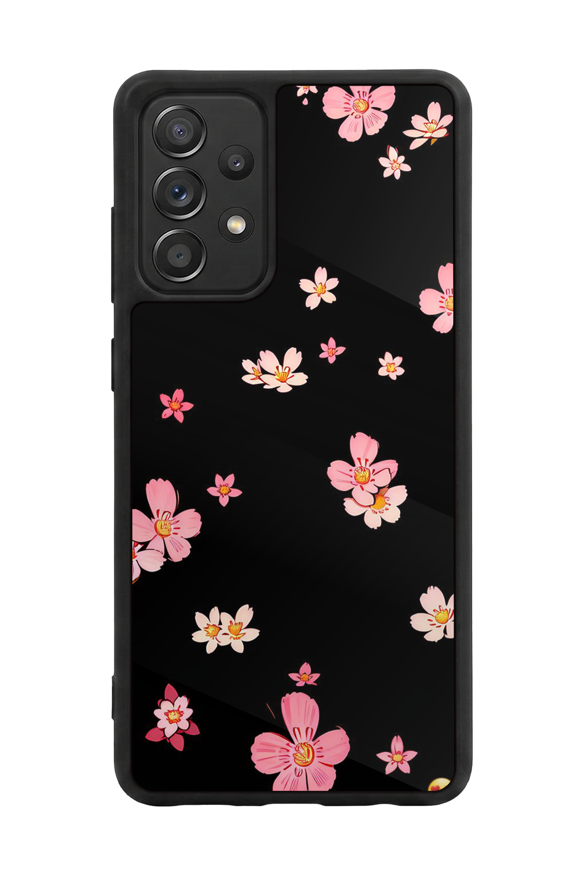Samsung Galaxy A72 Uyumlu Floral Tasarımlı Glossy Premium Kılıf