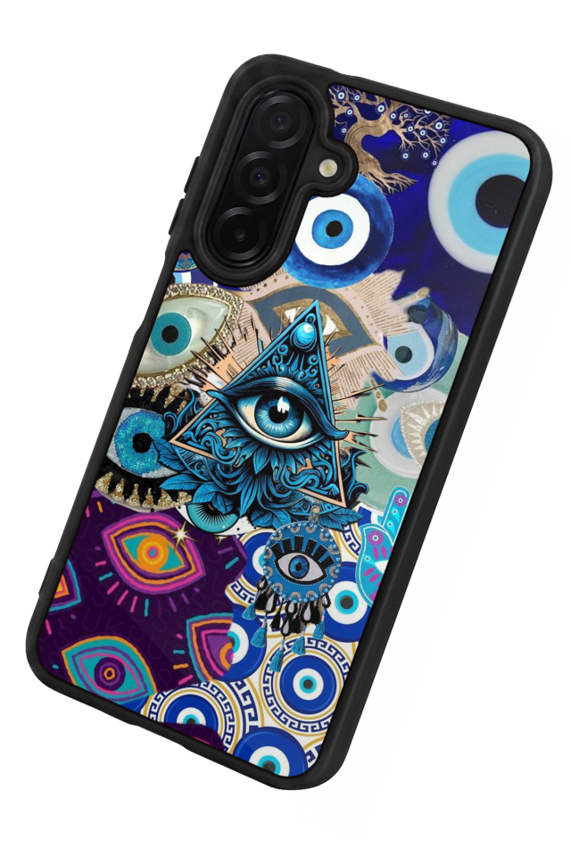 Samsung Galaxy A56 Uyumlu Göz Tasarımlı Glossy Premium Kılıf