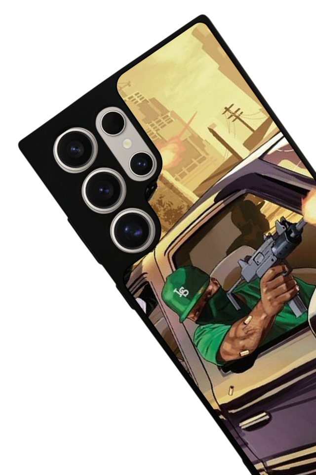 Samsung Galaxy S22 Ultra Uyumlu GTA Tasarımlı Glossy Premium Kılıf