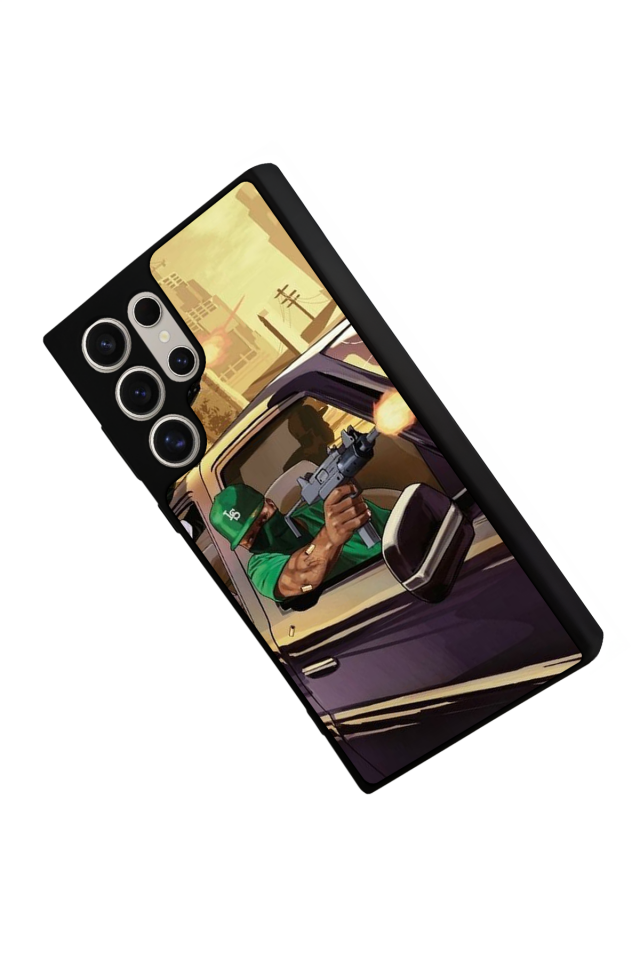Samsung Galaxy S22 Ultra Uyumlu GTA Tasarımlı Glossy Premium Kılıf
