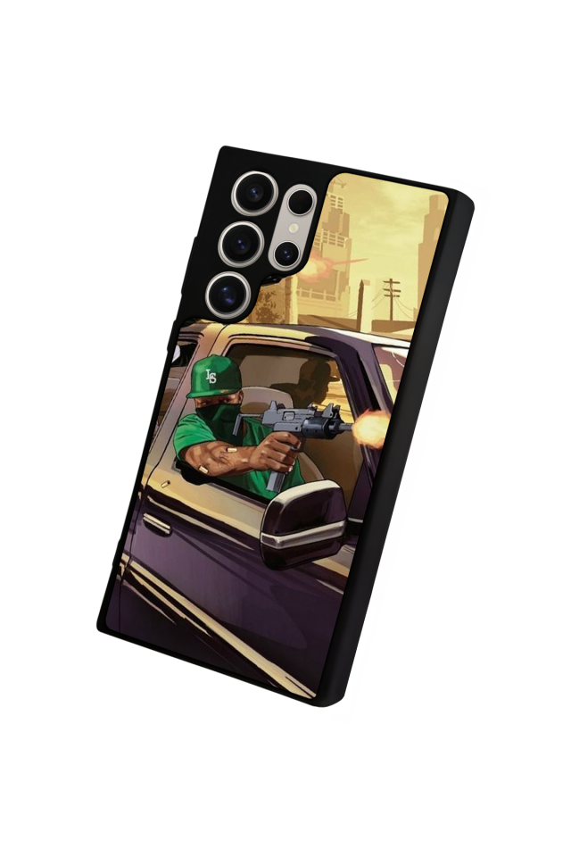 Samsung Galaxy S22 Ultra Uyumlu GTA Tasarımlı Glossy Premium Kılıf