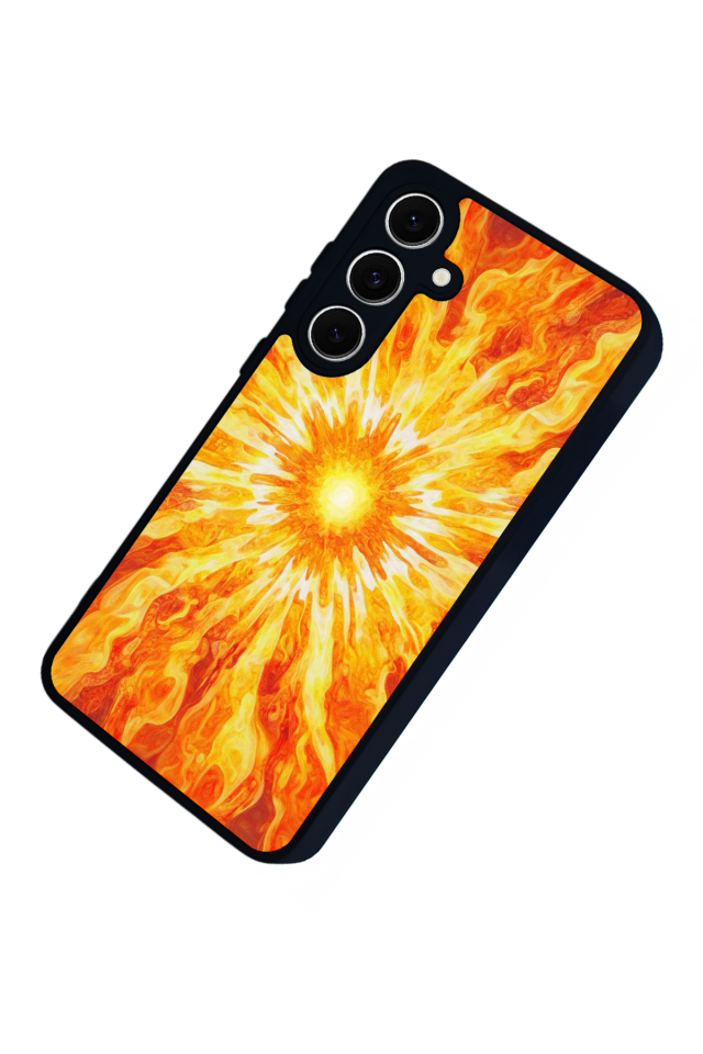 Samsung Galaxy A16 Uyumlu Güneş Tasarımlı Glossy Premium Kılıf