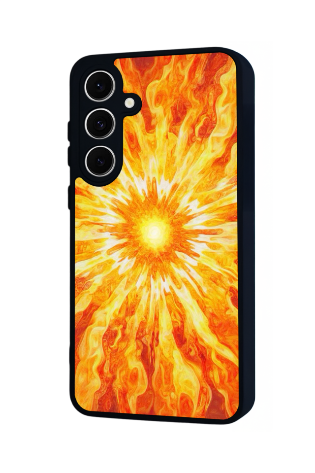 Samsung Galaxy A16 Uyumlu Güneş Tasarımlı Glossy Premium Kılıf