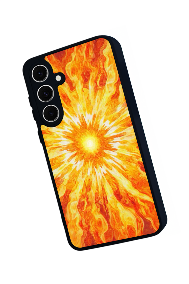 Samsung Galaxy A16 Uyumlu Güneş Tasarımlı Glossy Premium Kılıf