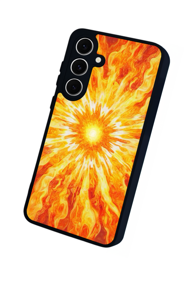 Samsung Galaxy A16 Uyumlu Güneş Tasarımlı Glossy Premium Kılıf