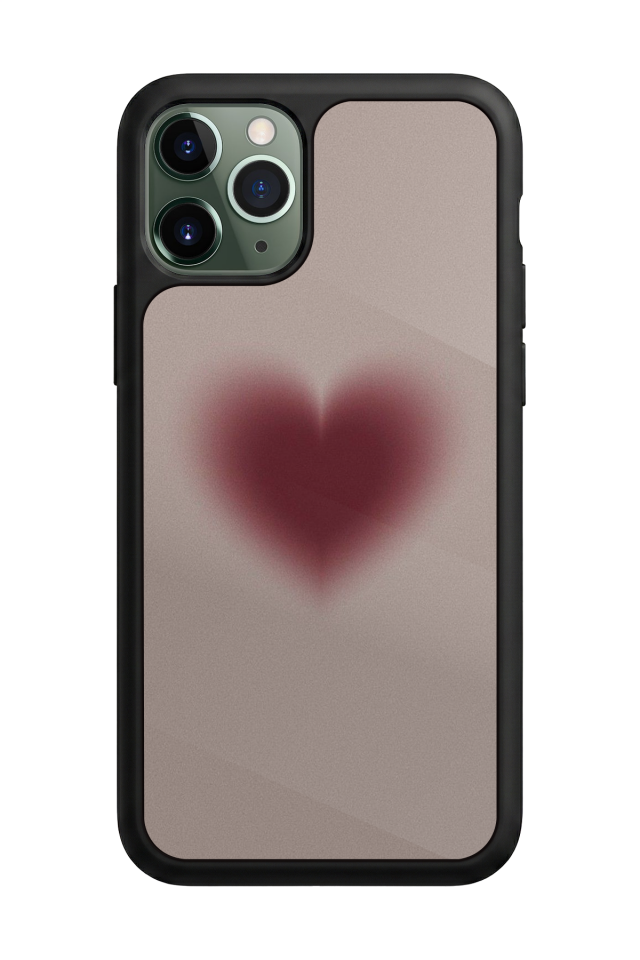 iPhone 11 Pro Max Uyumlu Kalp Love Tasarımlı Glossy Premium Kılıf
