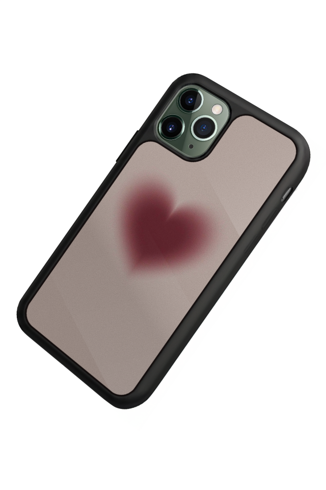 iPhone 11 Pro Max Uyumlu Kalp Love Tasarımlı Glossy Premium Kılıf