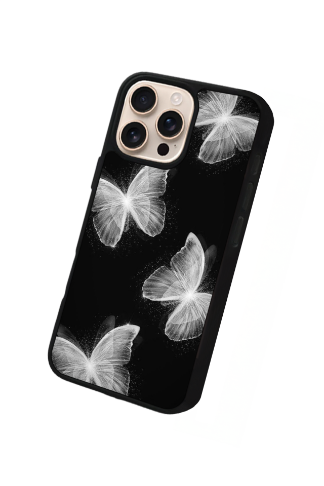 iPhone 14 Pro Max Uyumlu Kelebek Tasarımlı Glossy Premium Kılıf