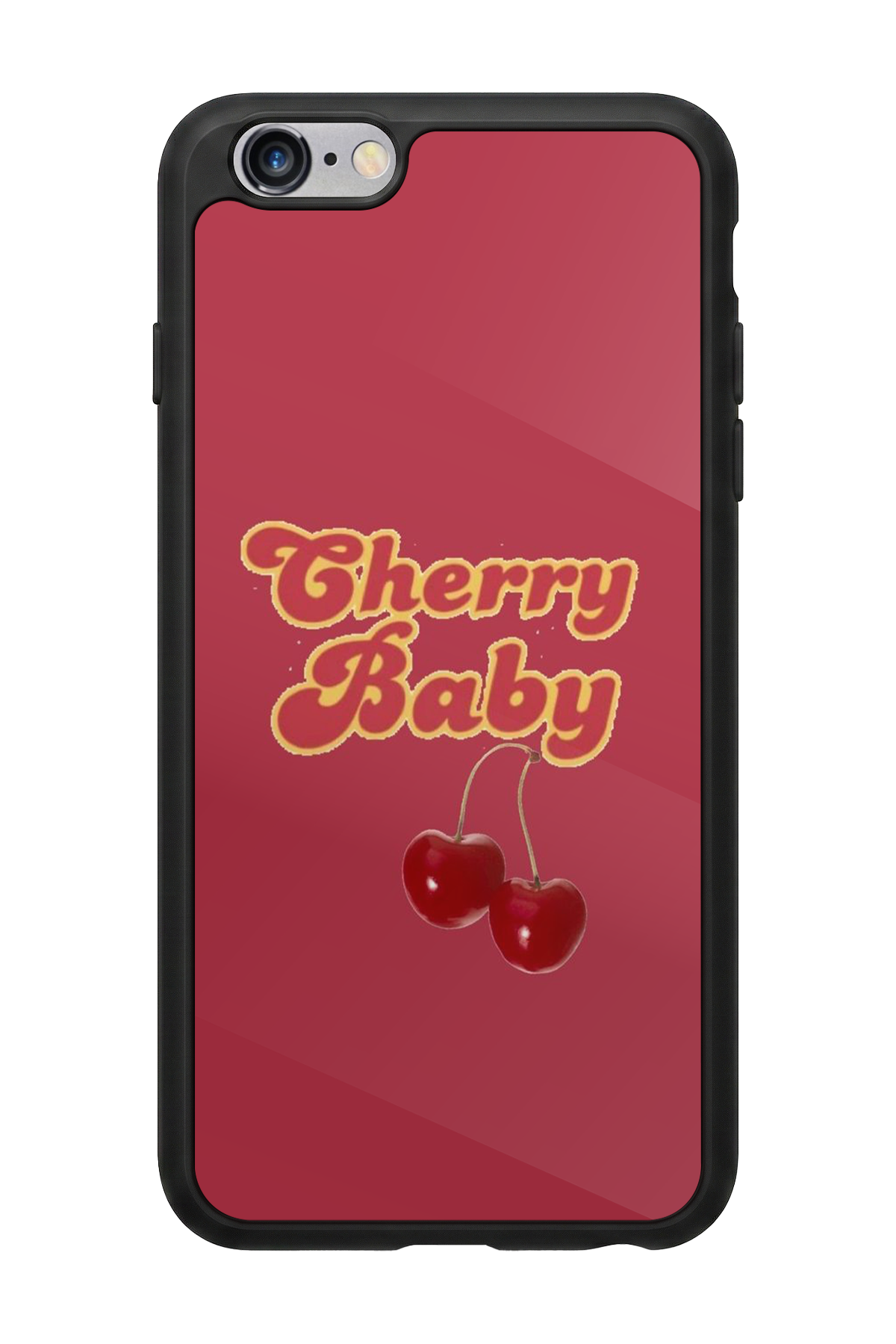 iPhone 6 Plus Uyumlu Kiraz Tasarımlı Glossy Premium Kılıf