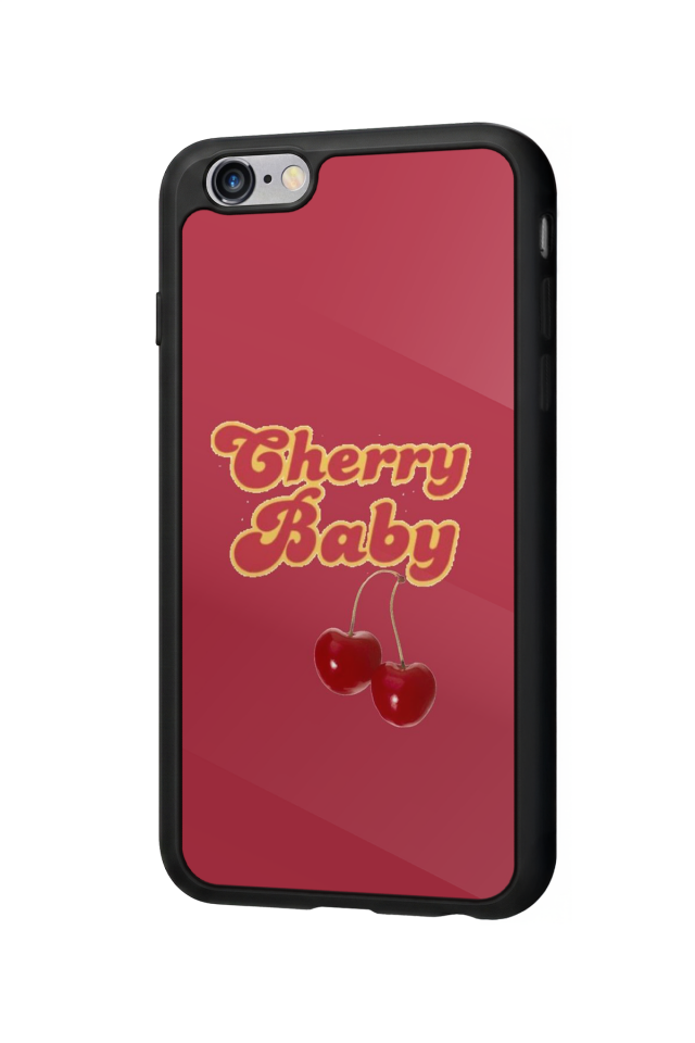 iPhone 6 Plus Uyumlu Kiraz Tasarımlı Glossy Premium Kılıf