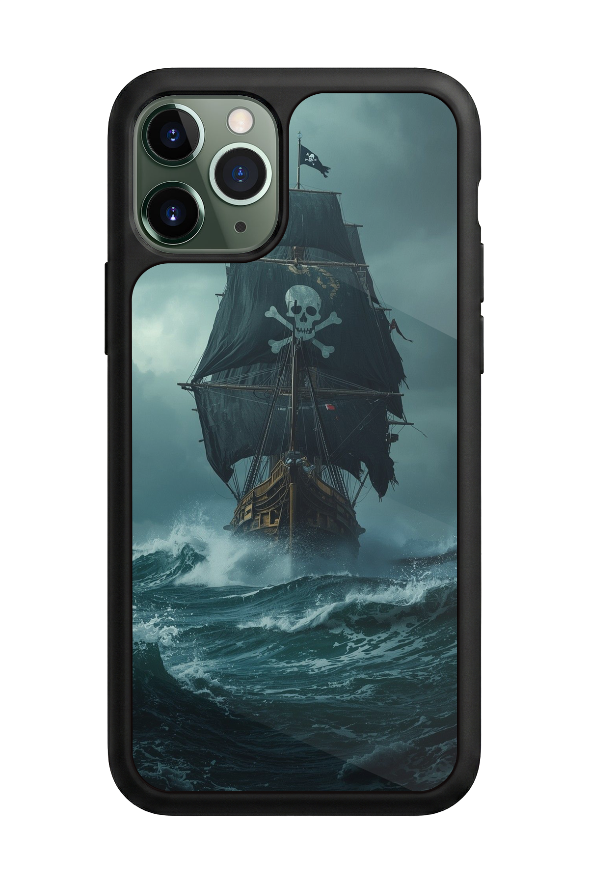 iPhone 11 Pro Uyumlu Korsan Tasarımlı Glossy Premium Kılıf