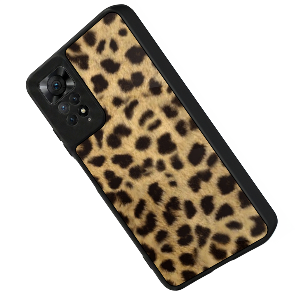 Xiaomi Redmi Note 11 Pro Uyumlu Leopar Tasarımlı Glossy Premium Kılıf
