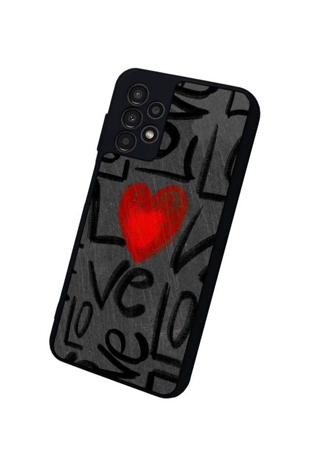 Samsung Galaxy A23 Uyumlu Love Tasarımlı Glossy Premium Kılıf