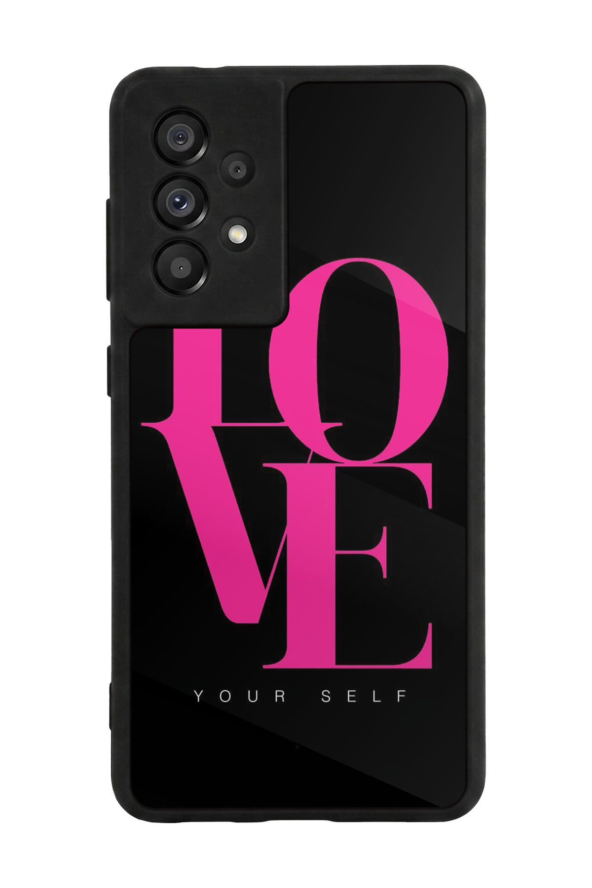 Samsung Galaxy A73 Uyumlu Love Tasarımlı Glossy Premium Kılıf