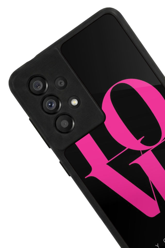 Samsung Galaxy A73 Uyumlu Love Tasarımlı Glossy Premium Kılıf