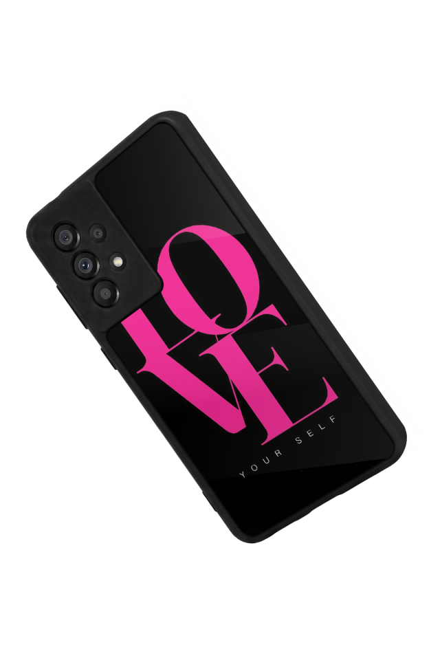 Samsung Galaxy A73 Uyumlu Love Tasarımlı Glossy Premium Kılıf