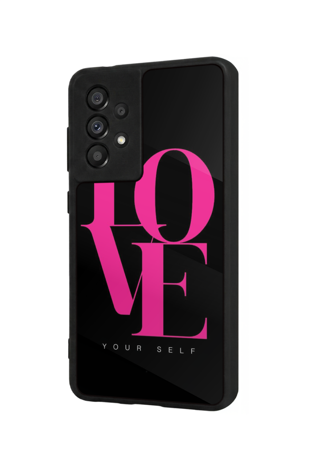 Samsung Galaxy A73 Uyumlu Love Tasarımlı Glossy Premium Kılıf