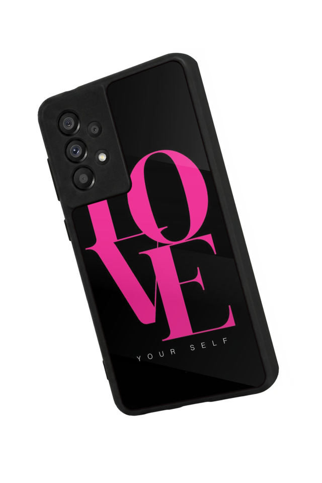 Samsung Galaxy A73 Uyumlu Love Tasarımlı Glossy Premium Kılıf