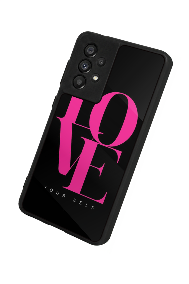 Samsung Galaxy A73 Uyumlu Love Tasarımlı Glossy Premium Kılıf