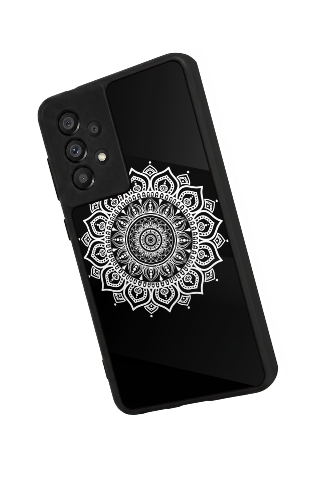 Samsung Galaxy A73 Uyumlu Mandala Tasarımlı Glossy Premium Kılıf