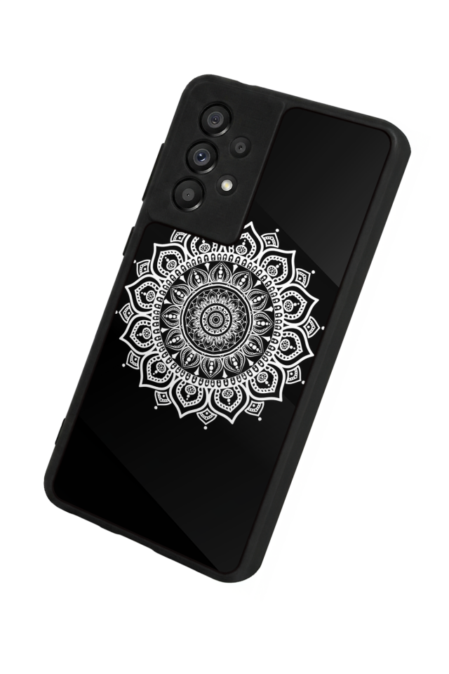 Samsung Galaxy A73 Uyumlu Mandala Tasarımlı Glossy Premium Kılıf