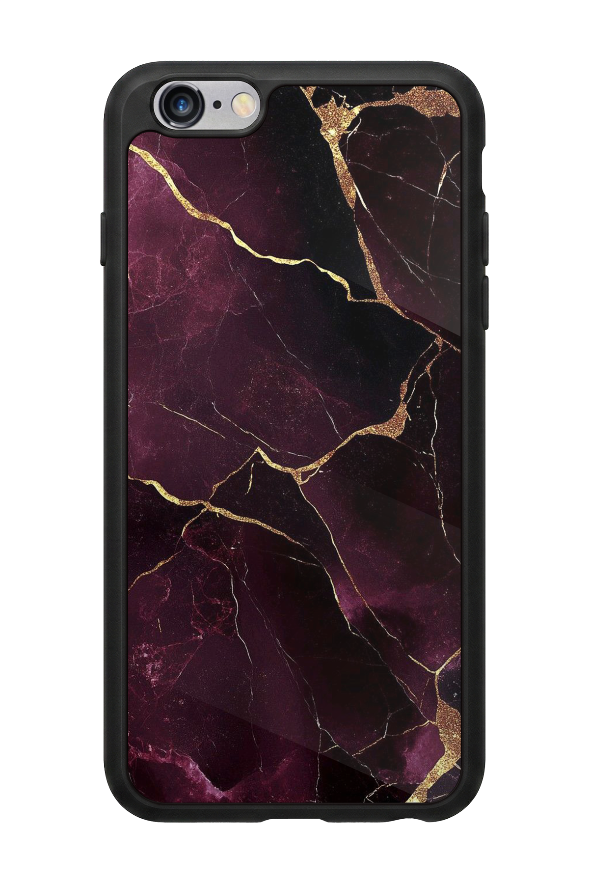 iPhone 6s Plus Uyumlu Mermer Marble Tasarımlı Glossy Premium Kılıf