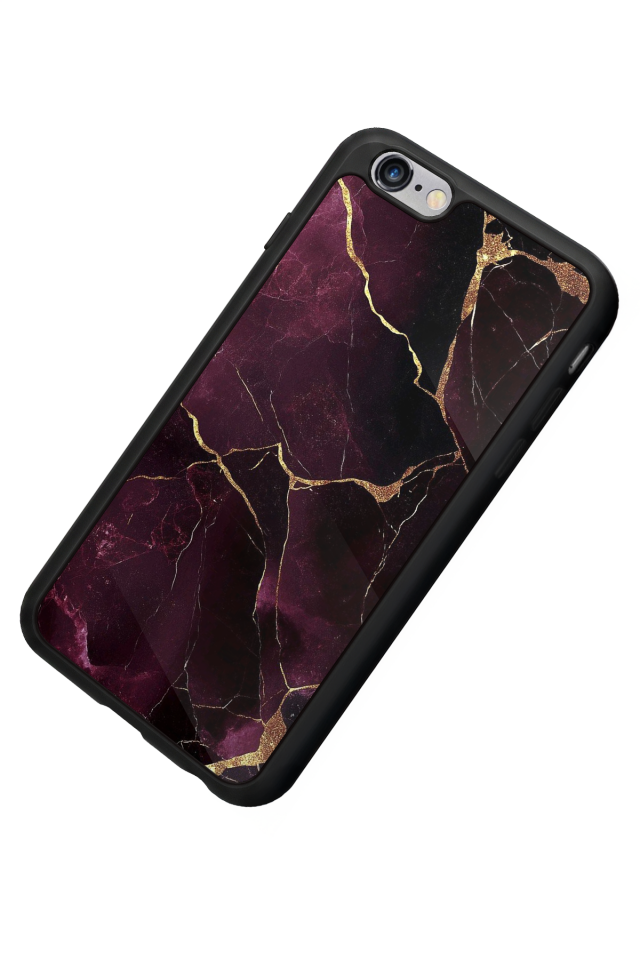 iPhone 6s Plus Uyumlu Mermer Marble Tasarımlı Glossy Premium Kılıf